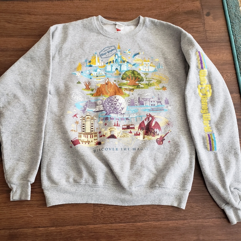 Disney Parks Hanes Crewneck Sweatshirt Women's Small